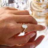 5ct Rings Moissanite Diamond S925/10K/14K/18K Proposal Forever Exquisite Band Premium Gift Hypoallergenic High Quality Jewelry