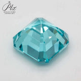 Asscher Cut Lab-Grown Paraiba Loose Stones - Delicate Christmas Gift & DIY Jewelry Option