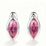 1CT Marquise Earrings D Color Moissanite/Ruby/Colombian 10k 14k S925 Plated Gold Ear Stud for Woman Engagement Christmas Party