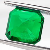 Loose Multi-Size Asscher-Cut Colombian Lab-Grown Emeralds Which Can Be Used As Raw Materials For Making Exquisite Jewelry And Given To Lovers