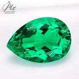 Bulk Multi-Size Pear-Shaped Colombian Lab-Grown Emeralds Brilliant And Dazzling Can Be Used As DIY Jewelry Materials A Top Choice For Exquisite Gifts
