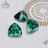 Lab Grown Loose Moissanite Diamond Wholesale Multicolor Trillion Shape VVS1 Clarity for Gemstone Making GRA Certificate Beads