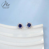 0.8-1.5CT Lab Grown Gemstone Stud Earrings 925 Sterling Silver Material Screw Back Design Suitable for Halloween/Christmas Gifts