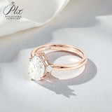 Pear Cut Moissanite Engagement Ring in 10K/14K/18K Gold Classic Solitaire Promise Ring Perfect Wedding Anniversary Gift