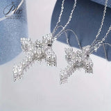 Moissanite Necklace Multiple Styles Available 925 Silver Material High-Quality Sparkling Jewelry Suitable for Banquet Occasions