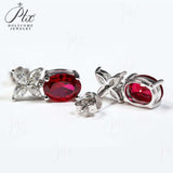 Moissanite Earrings Emerald/Ruby/Sapphire Styles 925 Silver Gift-Ready Hypoallergenic Fade-Resistant Factory-Direct Women Only