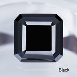 Luxury Multicolor Moissanite Gemstones  Asscher Cut Loose Diamonds  Perfect for Rings Earrings & Pendant Making