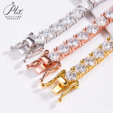 6.5mm Tennis Bracelet/Necklace Exquisite D-Color Moissanite Unisex Elegant Jewelry Anniversary Gift Allergy-Resistant