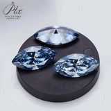 Loose Moissanite Stone Marquise Cut 0.3-10 CT  Few Colors  D Green Blue Black Champagne Color  Excellent Cut Grade Test Positive