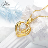 Women's Brilliant Pear Cut D White Moissanite Diamond Necklace And Earring Set GRA S925 Sterling Silver Jewelry Wedding Gift