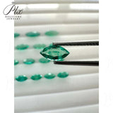 Loose Multi-Size Marquise-Shaped Zambian Emeralds Are Not Only Hypoallergenic But Also Exquisite Making Them Wonderful Raw Materials For DIY Christmas Gift Brooches