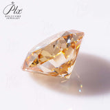 Lab Grown Moissanite Diamond Primary Color VVS1 Clarity Round Shape Brilliant Cut Beads Advanced Jewelry Making Materials