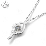 Women's 925 Sterling Silver Necklace 1.0ct D Color VVS1 Moissanite Halo Pendant Passes Diamond Tester Jewelry Gift