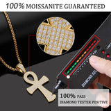 Hypoallergenic 925 Silver Moissanite Cross Necklace - Perfect Birthday Gift for Faithful Friends