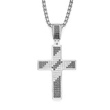 Dazzling Moissanite Hip-hop Cross Necklace - Hypoallergenic Choice for Easter Gifting to Family For Both Men and Women
