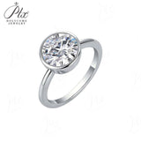 3ct Moissanite Round Stone Ring D White S925 White Gold Yellow Gold Rose Gold Classic Luxury Women Jewelry Daily Fashion