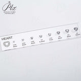 CUSTOM ZIRCON SETS - COMPARISON CHART FOR VARIOUS SHAPES AND SIZES SUITABLE FOR JEWELRY TOOLS