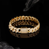 Single Row Double Row Triple Row Moissanite Cuban Link Bracelet 925 Silver Round Cut D Color Suitable for Women Man  Engagement