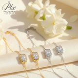 Luxury Moissanite Bracelet Assorted Cuts Round Pear Oval Heart Emerald Radiant Bright Shine Women Fashion Jewelry Premium Gift