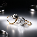 Lab Grown Diamond Earrings New Arrival Design 10K/14K/18K Solid Yellow Gold Round Cut 2/4ct DEF VVS Minimalist Stud Earrings for Women Hypoallergenic for Daily Wear Factory Direct Supply