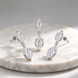 GRA Certificate 6ct Marquise Cut D Color Moissanite Drop Earrings for Women 925 Sterling Silver Stud Earrings with Certificate Unique Fine Jewelry Gift