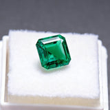 0.13-1.75ct Loose Multi-Size Asscher Zambian Emeralds Can Be Used As Raw Materials For DIY Jewelry Rings Necklaces Earrings Etc Hypoallergenic