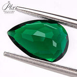 0.35-3.54ct Loose Multi-Size Pear-Shaped Zambian Emeralds Are Hypoallergenic Providing Excellent Raw Materials For Designing DIY Christmas Gift Hair Accessories