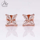925 Sterling Silver with Hearts and Arrows Cut D Color VVS1  Moissanite Marquise Earrings  GRA Certificate Daily Wear