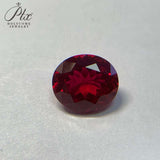 0.21-25.5CT Multi-Size Loose Oval-Shaped Lab-Grown Ruby DIY Exquisite Jewelry Raw Material