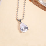 8-16 CT Custom Necklace Pear Cut Moissanite White 925 Sterling Silver Jewelry High-Quality Premium Christmas Gift Hypoallergenic