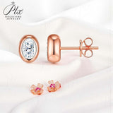 1CT Round Moissanite Diamond Stud Earrings for Women S925 Sterling Silver Earring Wedding Party Fine Jewelry