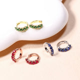 1CT Customize Earrings Moissanite Lab Grown Emerald/Ruby/Sapphire 925 Silver Hypoallergenic Factory Direct Sales for Women Gift