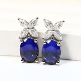 Moissanite Earrings Emerald/Ruby/Sapphire Styles 925 Silver Gift-Ready Hypoallergenic Fade-Resistant Factory-Direct Women Only