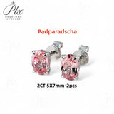 2-8CT Oval Moissanite Earrings for Women Solid 925 Sterling Silver Lab grown Gemstone Screw Back Design Hypoallergenic