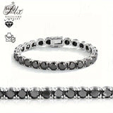 Black Moissanite Bracelet Minimalist and Elegant Suitable for Both Men and Women an Excellent Holiday Gift