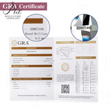 Moissanite Loose Stone Multicolor Primary Color Round Shape Hundred Sided Cut with GRA Certificate Jewelry Rings Earrings Making