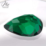 0.35-3.54ct Loose Multi-Size Pear-Shaped Zambian Emeralds Are Hypoallergenic Providing Excellent Raw Materials For Designing DIY Christmas Gift Hair Accessories