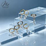 Lab Grown Diamond Earrings New Arrival Design 10K/14K/18K Solid Yellow Gold Marquise Cut 1/2ct DEF VVS Minimalist Stud Earrings for Women Hypoallergenic for Daily Wear Factory Direct Supply