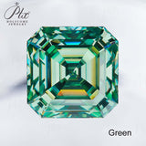 Luxury Multicolor Moissanite Gemstones  Asscher Cut Loose Diamonds  Perfect for Rings Earrings & Pendant Making
