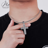 Dazzling Moissanite Hip-hop Cross Necklace - Hypoallergenic Choice for Easter Gifting to Family For Both Men and Women