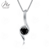 Comma Necklace 925 Silver Gold-Plated Moissanite Necklace Exquisite Women's Jewelry Suitable for Banquet and Party Occasions