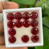 Loose Round Synthetic Ruby 0.12-3.85CT Wholesale Suitable For DIY Various Jewelry Can Be Used As A Gift
