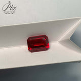Jewelry Raw Material Wholesale - Multi-Size Emerald-Cut Lab-Grown Ruby
