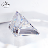 100% Real Moissanite Stone Triangle Cut Multicolor VVS1 Loose Beads With Certificate For Women Jewelry Making Charms Wholesale