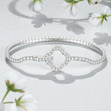 Moissanite Round Cut Multi Style Lock Design Bracelet Premium Radiant Jewelry Versatile Lock Trendy Bracelet Popular Gift Idea