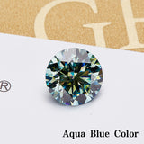 Lab Grown Moissanite Diamond Primary Color VVS1 Clarity Round Shape Brilliant Cut Beads Advanced Jewelry Making Materials