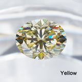 Sparkling Multicolor Moissanite Oval Cut 8Hearts 8Arrows Brilliant Facets Exquisite Loose Gemstones for Jewelry Crafting