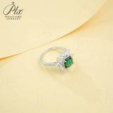 Customize Ring Cushion Cut Lab Grown Ruby Sapphire Columbia 925 Silver No Fade Hypoallergenic Anniversary Gifts Party Banquet