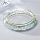 Customized Moissanite Gemstone Bangles Round D Color Full Size Fine Fashion Elegant for Woman Man Anniversary Party Gift Charms