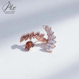 Earrings with 2.4CT D Color Marquise Cut Moissanite 925 Silver Plated White Yellow Rose Gold Ear Stud Women Fashion Daily Jewely